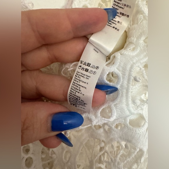 Myla London Vine Street Jumpsuit Sheer Crochet Resortwear Size Small White EUC - Picture 8 of 10